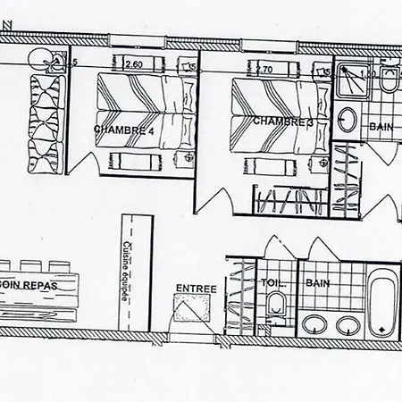 Tignes-8-10 Personnes-4 Chambres-parking *